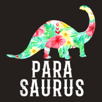 Parasaurus Paraprofessional Funny Dinosaur Floral Tshirt Tank Top | Artistshot