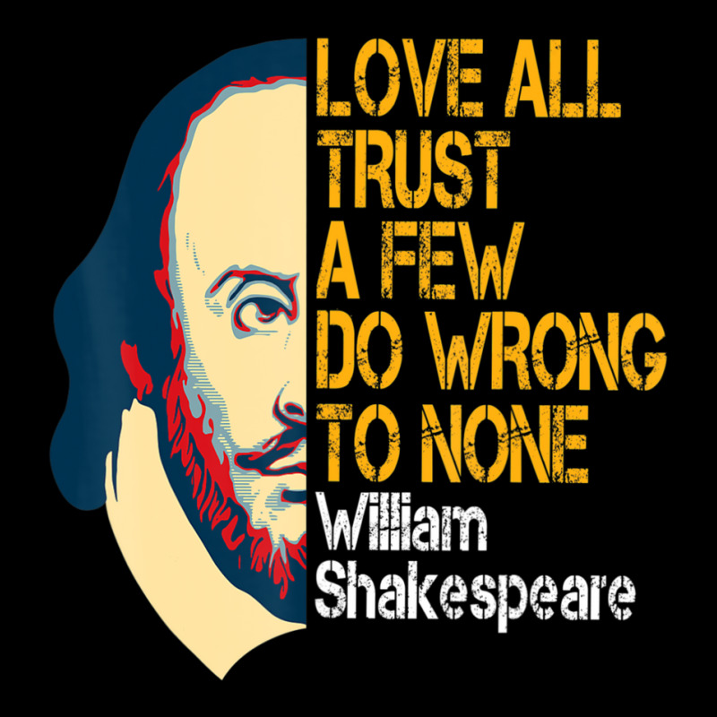 William Shakespeare Love All Inspirational Quote Youth Hoodie by cm-arts | Artistshot