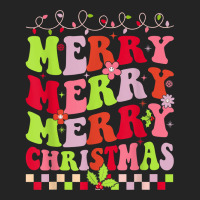 Groovy Merry Christmas Xmas Lights Family Matching Pajama T Shirt 3/4 Sleeve Shirt | Artistshot