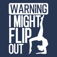 Warning I Might Flip Out Gymnastics Art For Girls Boys Men Denim Jacket | Artistshot