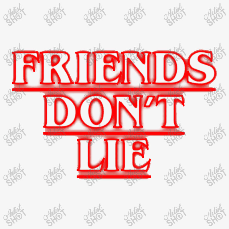 Friends Dont Lie Outline Ladies Fitted T-Shirt by hansrewawi | Artistshot