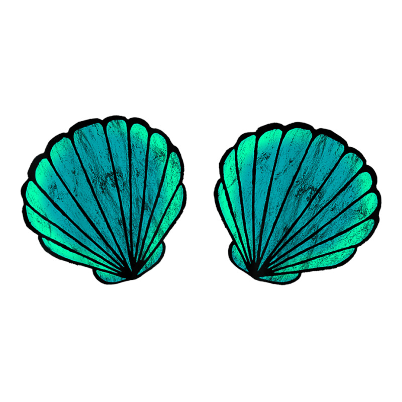 Seashell Mermaid Brassiere Bikini Bra Clam Shell Tshirt Sticker | Artistshot