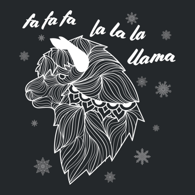 Fa La La La Llama Christmas Lights Snowflakes                  (5) Crewneck Sweatshirt | Artistshot