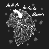 Fa La La La Llama Christmas Lights Snowflakes                  (5) Classic T-shirt | Artistshot