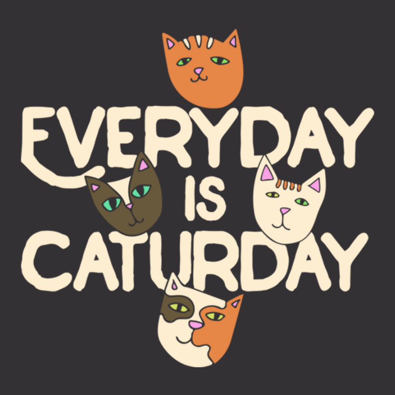 Every Day Is Caturday Vintage Hoodie And Short Set by tasmilacaravi | Artistshot