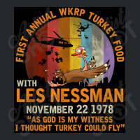 First Annual Wkrp Turkey Food   Les Nessman Crewneck Sweatshirt | Artistshot