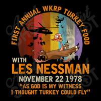 First Annual Wkrp Turkey Food   Les Nessman Long Sleeve Shirts | Artistshot