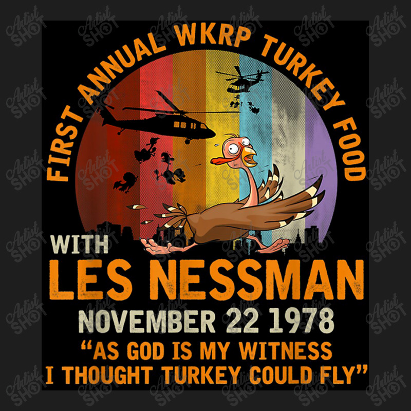 First Annual Wkrp Turkey Food   Les Nessman Classic T-shirt | Artistshot