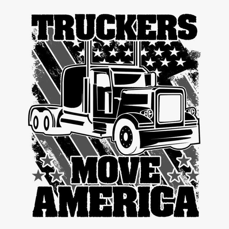 Truck Trucker Truckers Move America Truck Driver 69 Driver Truckin Ladies Fitted T-Shirt by coolquirrell | Artistshot