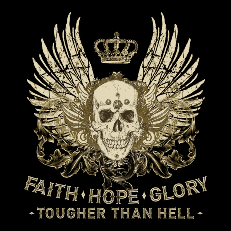 Faith Hope Glory Zipper Hoodie by tasmilacaravi | Artistshot