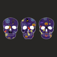 Halloween Sugar Skull Dia De Los Muertos Calavera T Shirt Ladies Fitted T-shirt | Artistshot