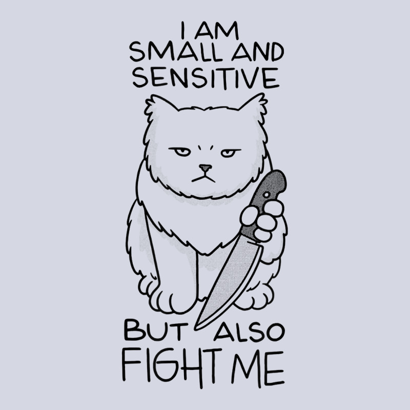 I Am Small And Sensitive Knife Cat T Shirt Fleece Short by cm-arts | Artistshot