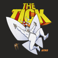 The Tick Superhero Parody Arthur Character Withtype 1994 Tv Series Cla Ladies Fitted T-shirt | Artistshot