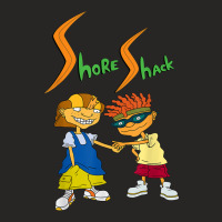 Cartoon Rocket Power Shore Shack Graphic Ladies Fitted T-shirt | Artistshot