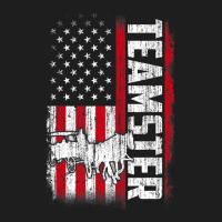 Teamster American Flag Quotes Sayings Classic T-shirt | Artistshot