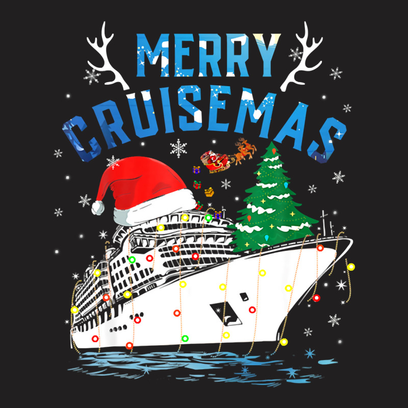 Merry Cruisemas Family Cruise Christmas 2022 Funny Boat Trip Pullover T-shirt | Artistshot