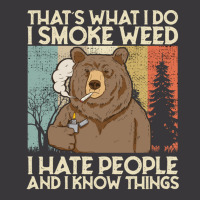 That's What I Do I Smoke Weed I Hate People And I Know 420 Pullover Ho Ladies Curvy T-shirt | Artistshot