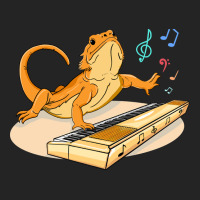 Bearded Dragon Music Piano Player Musician 3/4 Sleeve Shirt | Artistshot