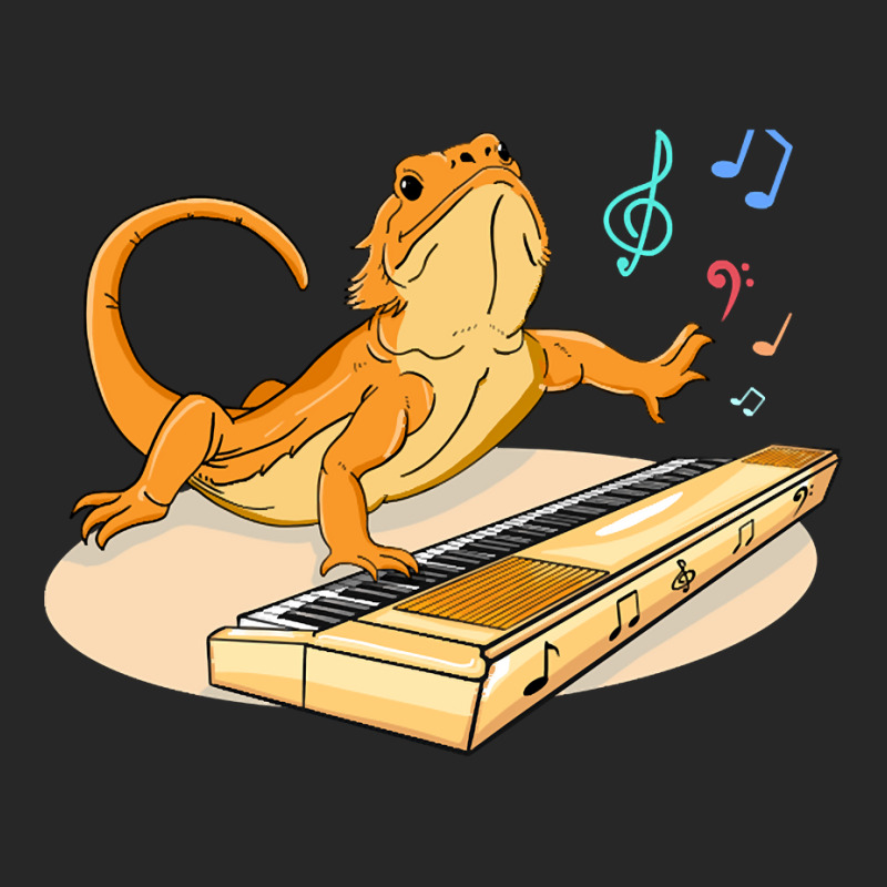 Bearded Dragon Music Piano Player Musician Men's T-shirt Pajama Set by Kenlofu52 | Artistshot