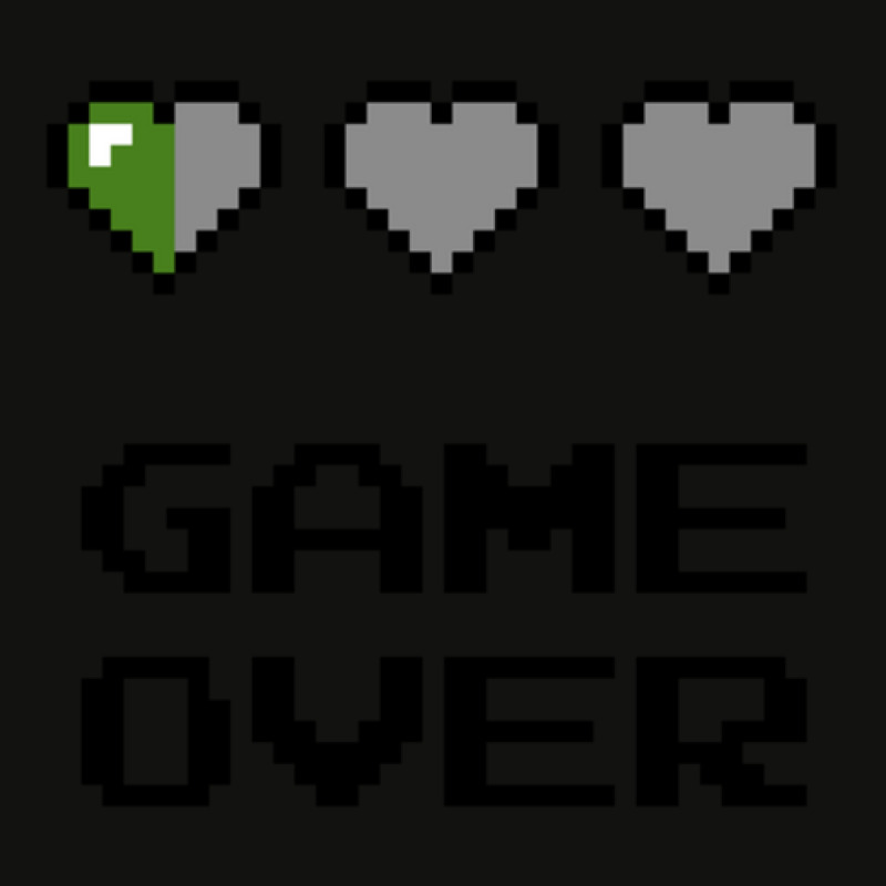 Game Over Hearts Scorecard Crop Tee by SteveHunter | Artistshot