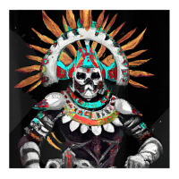 Dia De Los Muertos Aztec Warrior Calavera Mayan Mythology T Shirt V-neck Tee | Artistshot