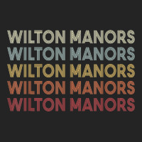 Wilton Manors Florida Wilton Manors Fl Retro Vintage Text 3/4 Sleeve Shirt | Artistshot