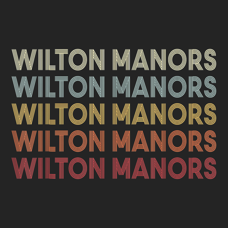 Wilton Manors Florida Wilton Manors Fl Retro Vintage Text 3/4 Sleeve Shirt by Clinical | Artistshot