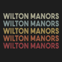 Wilton Manors Florida Wilton Manors Fl Retro Vintage Text Classic T-shirt | Artistshot