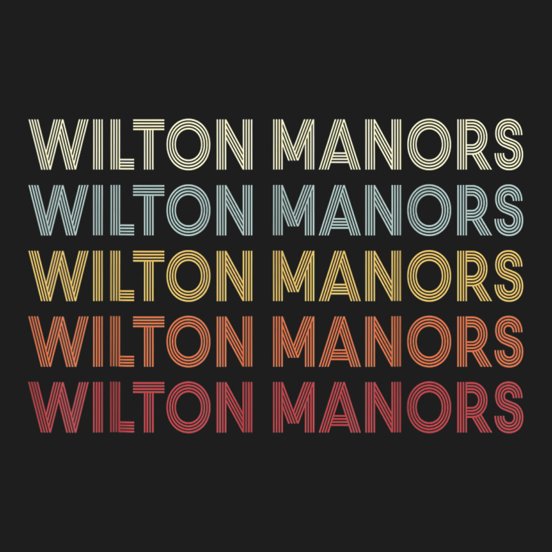 Wilton Manors Florida Wilton Manors Fl Retro Vintage Text Classic T-shirt by Clinical | Artistshot