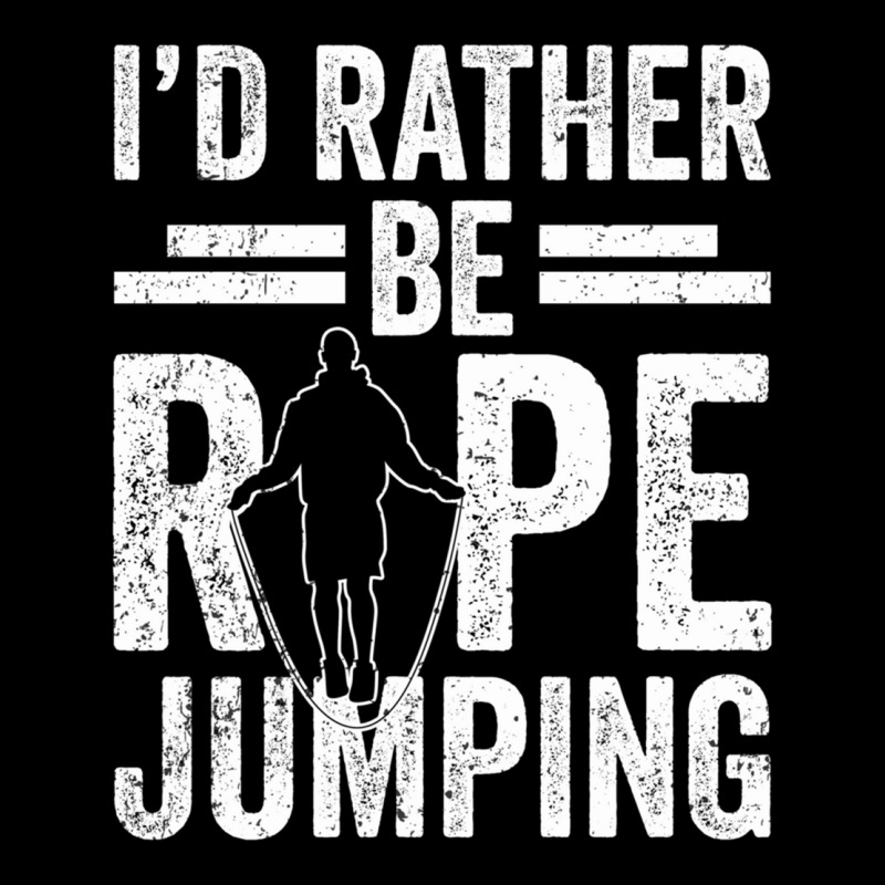 I'd Rather Be Rope Jumping Jump Skipping Hobby Long Sleeve T Shirt V-neck Tee | Artistshot