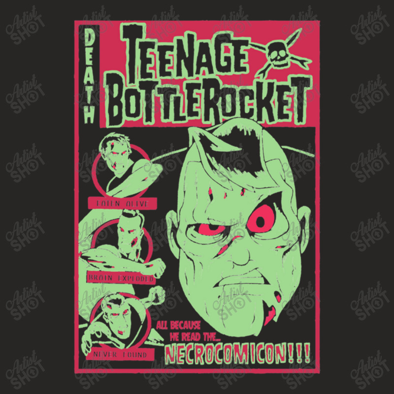 Bottle Rocket Necro Comicon Ladies Fitted T-Shirt by marygerdes | Artistshot