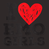 I Love Emo Girls Heart Gothic Girl Lover Quote Saying Racerback Tank | Artistshot