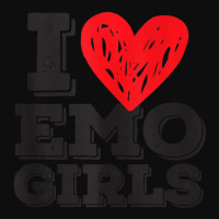 I Love Emo Girls Heart Gothic Girl Lover Quote Saying Crop Top | Artistshot