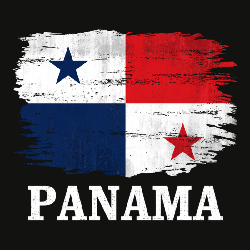 Vintage Panama Flag For Panamanian Gift Long Sleeve T Shirt Scorecard Crop Tee by cm-arts | Artistshot