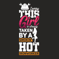 This Girl Is Already Taken By A Ironworker Girlfriend Wife Pullover Ho Ladies Fitted T-shirt | Artistshot