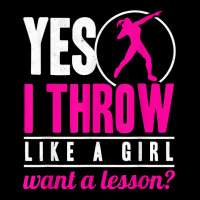 Yes I Throw Lika A Girl Shot Putter Track And Field Shot Put T Shirt V-neck Tee | Artistshot