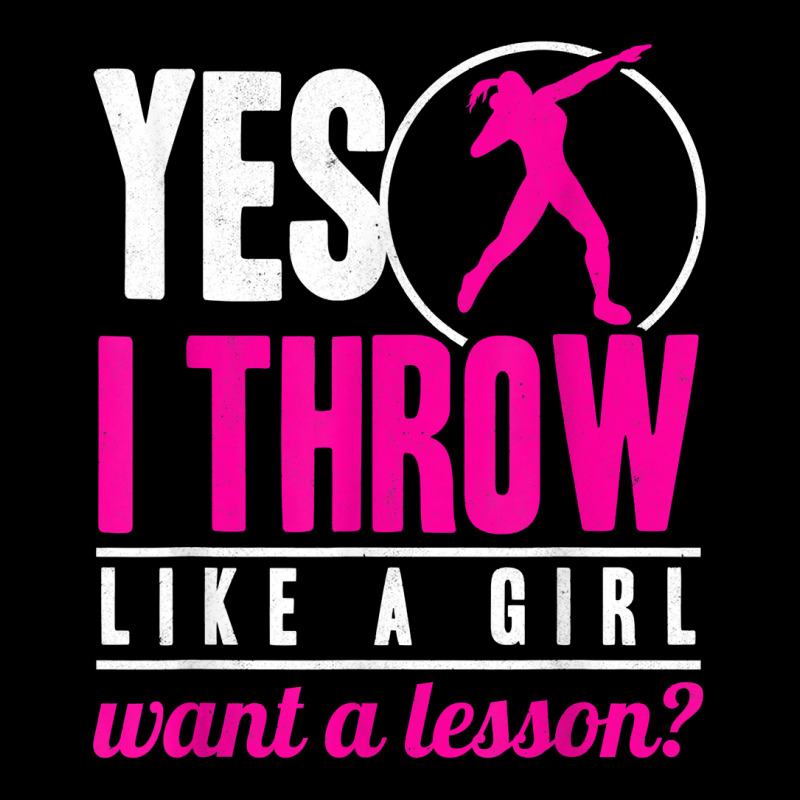 Yes I Throw Lika A Girl Shot Putter Track And Field Shot Put T Shirt Long Sleeve Shirts by cm-arts | Artistshot