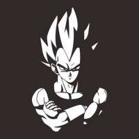 Vegeta Black And White Racerback Tank | Artistshot