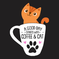 Orange Cat Coffee Funny Orange Cat Coffee Mug Cat Lover Gifts T-shirt | Artistshot