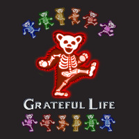 Grateful Life Dancing Skeleton Bear - Red Vintage Cap | Artistshot