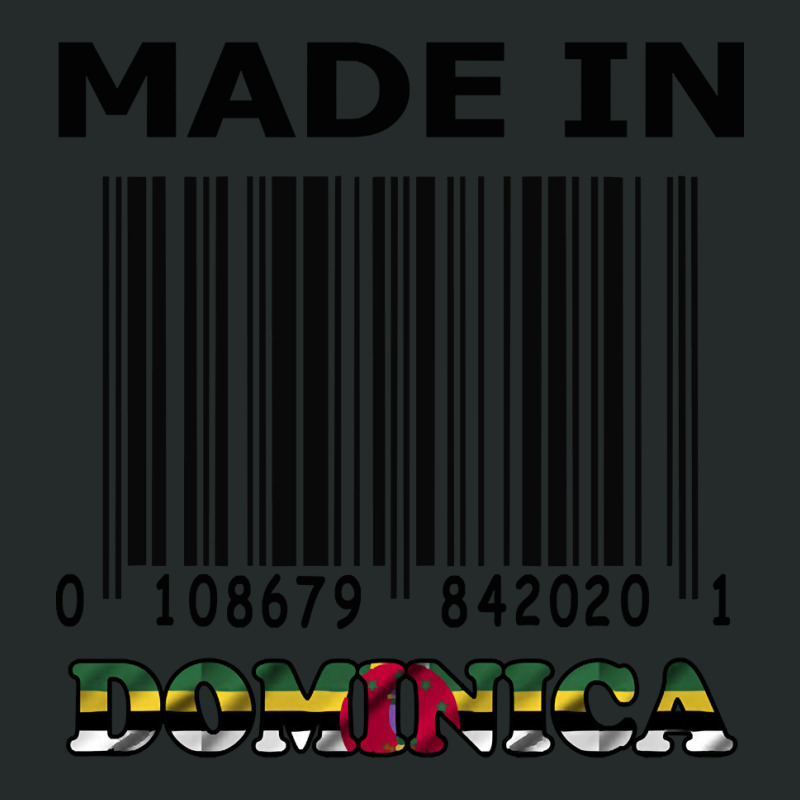 Fake Bar Code Made In Dominica Design. Women's Triblend Scoop T-shirt by fenderbendable | Artistshot