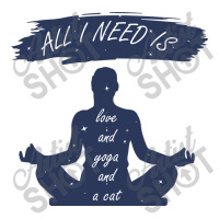 All I Need Is Love And Yoga And A Cat 3/4 Sleeve Shirt | Artistshot