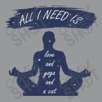 All I Need Is Love And Yoga And A Cat Crewneck Sweatshirt | Artistshot