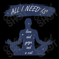 All I Need Is Love And Yoga And A Cat Fleece Short | Artistshot