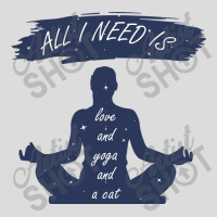 All I Need Is Love And Yoga And A Cat Men's Polo Shirt | Artistshot