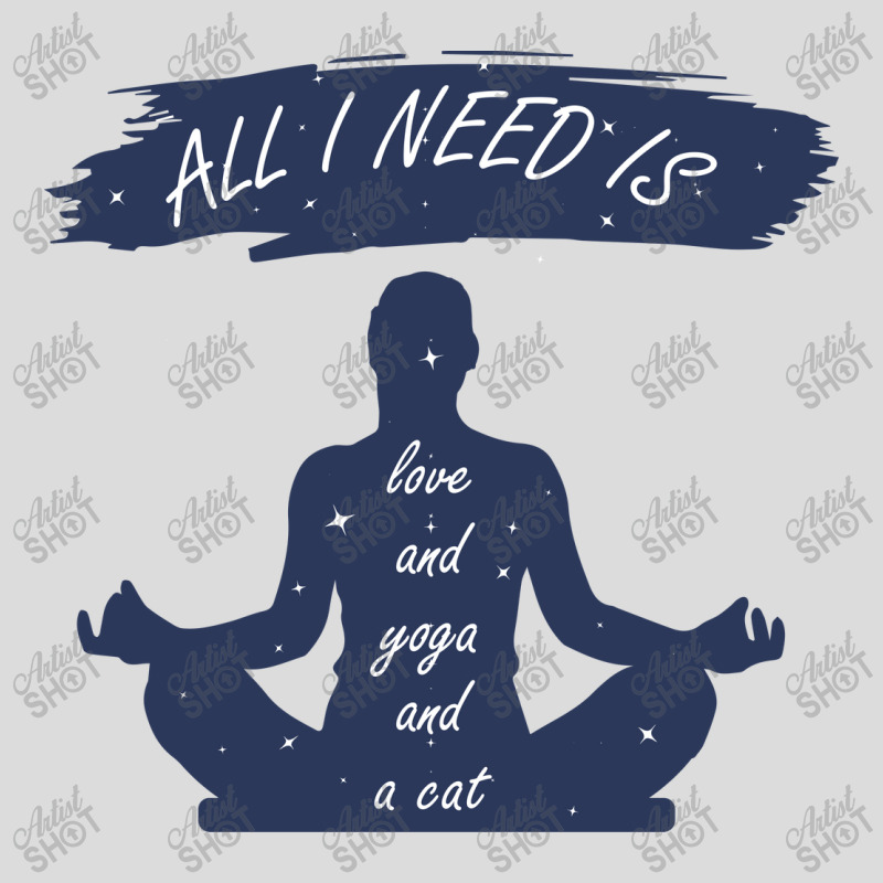 All I Need Is Love And Yoga And A Cat Men's Polo Shirt by claristore | Artistshot