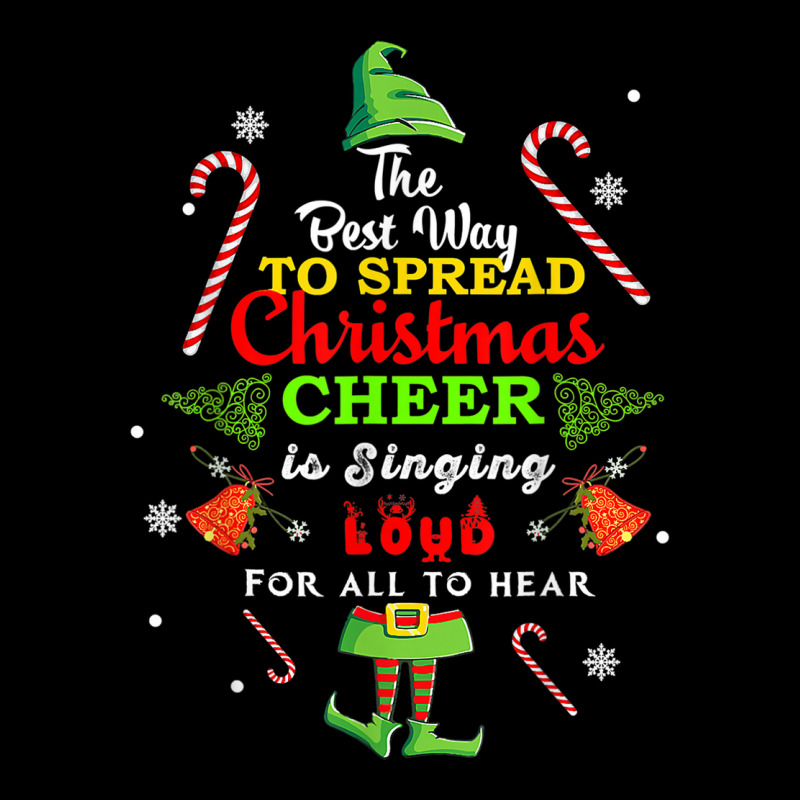 Spread Christmas Cheer Is Singing Loud Shirt Xmas Elf Pajama Pocket T-shirt | Artistshot