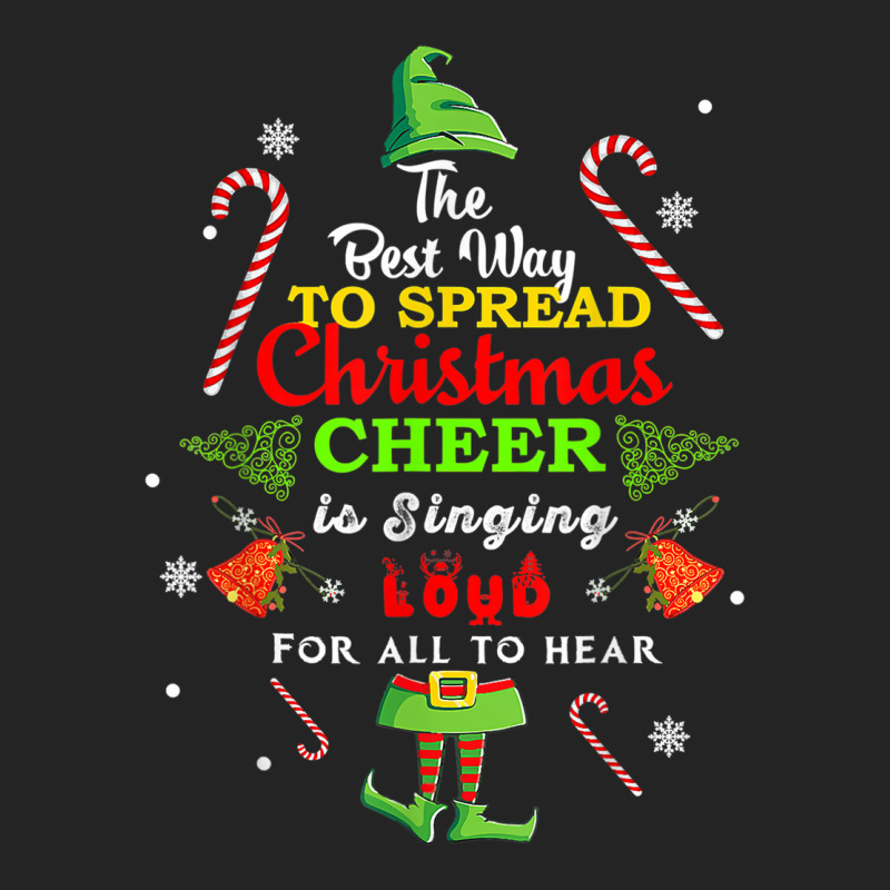 Spread Christmas Cheer Is Singing Loud Shirt Xmas Elf Pajama 3/4 Sleeve Shirt | Artistshot