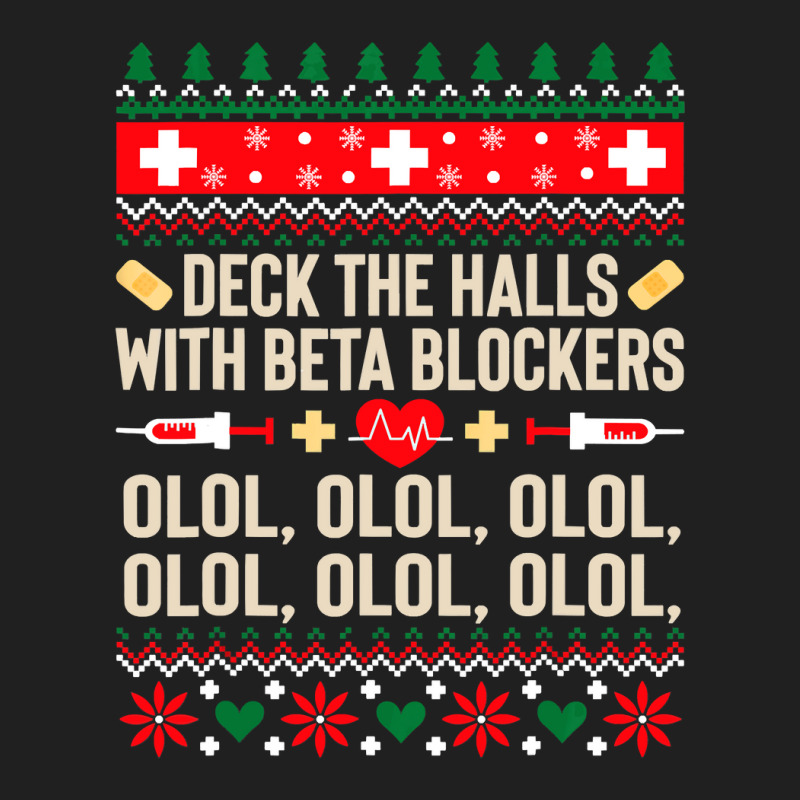 Deck The Halls With Beta Blockers Nurse Ugly Christmas Ladies Polo Shirt by Thanhhuong90 | Artistshot