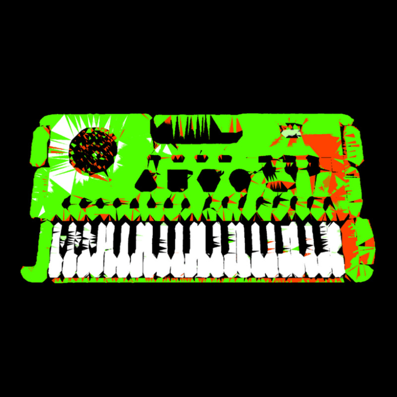 Retro Green Keyboard Synthesiser - Glitchy Mix Adjustable Cap | Artistshot